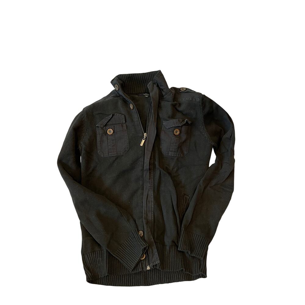 Truth Substance Common Sense Knit Bomber Mens M